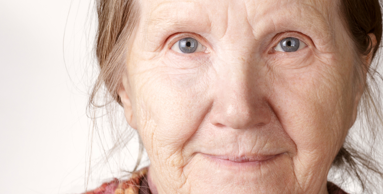 Senior Women Close up on Eyes
